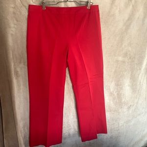 INC Stretch International Concepts Red Slacks 14P Cotton/Lycra
